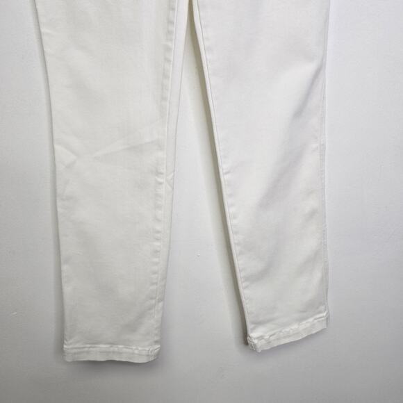 Spanx MT Tall Straight Leg Jean Pant White Pull-On Stretch Denim NWT - Picture 5 of 11